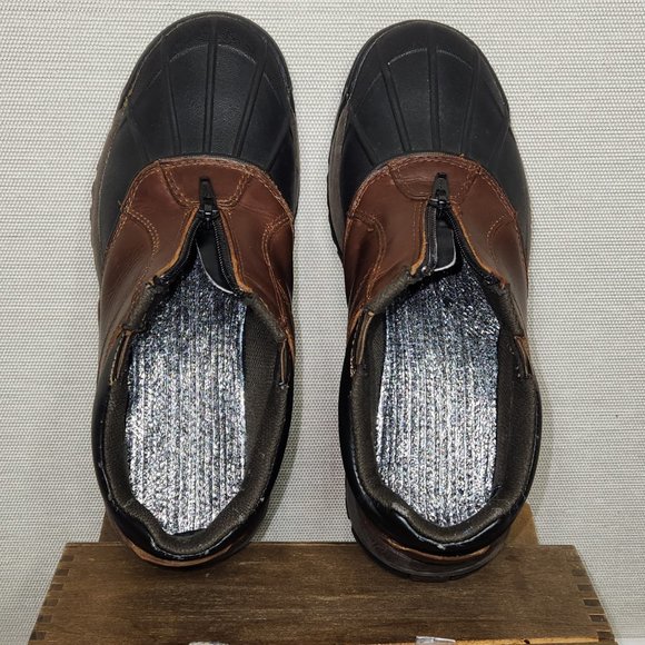 Propét  Men's Blizzard Ankle Zip Boot, Brown/Black,7.5 D Leather/Rubber (Propet) - Picture 8 of 8